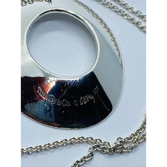 Tiffany & Co Frank Ghery Morph Necklace 1.5" by 1.25" 16" - Picture 2 of 10